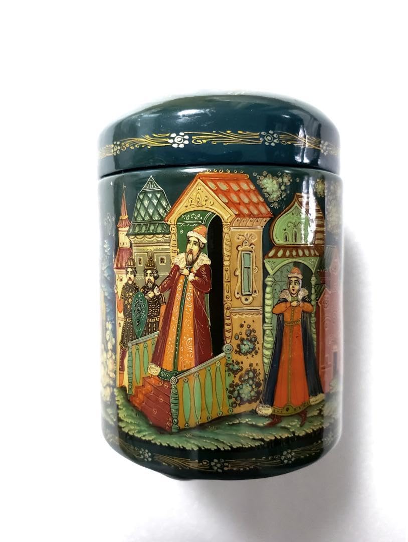 Amazon.co.jp: ロシア工芸品 パレフ 筒状の小箱 箱無し : おもちゃ
